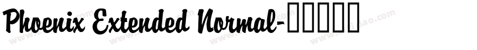 Phoenix Extended Normal字体转换